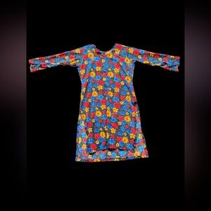 ✨Multi-coloured Vintage floral long sleeve dress✨